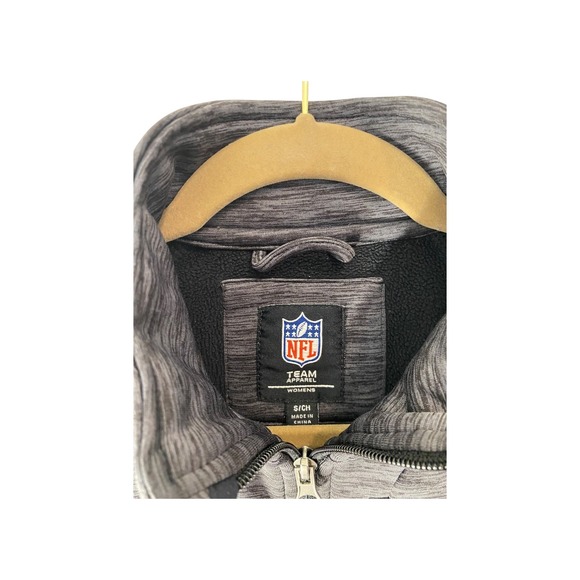 Womens NFL Pittsburgh Steelers Gray Heathered Full Zip Jacket‎ Size S/CH Team - Picture 3 of 8